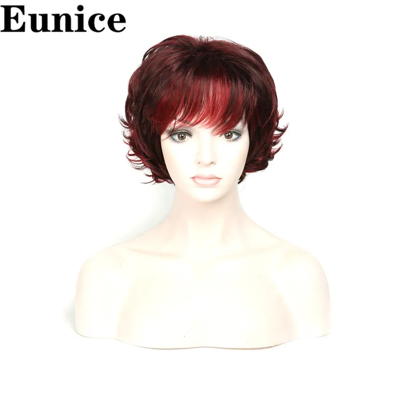 Блонд синтетический парик с челкой короткие вьющиеся волосы для африканских