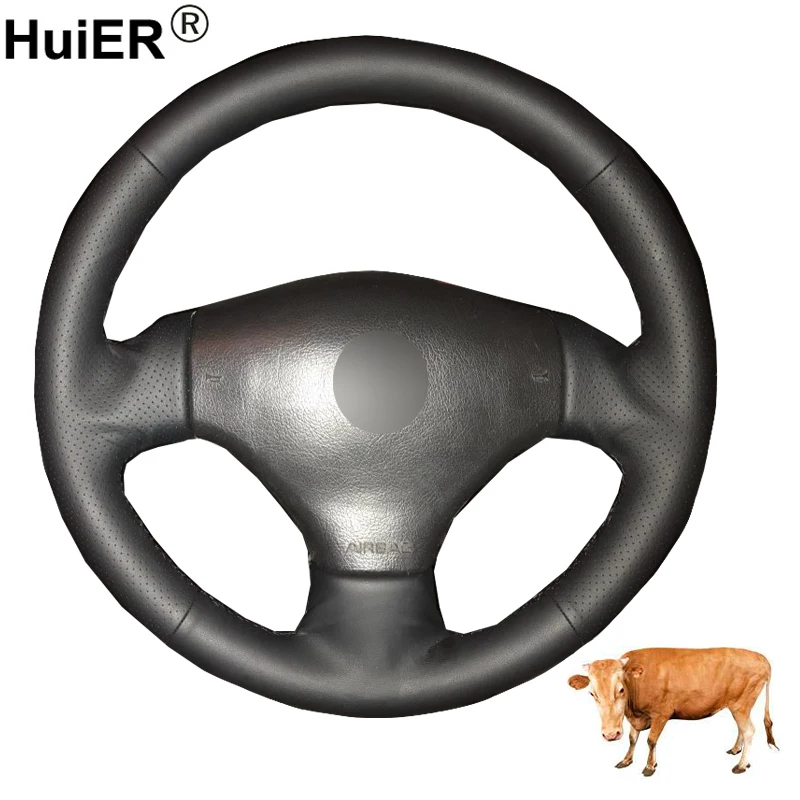 Чехол рулевого колеса для Peugeot 206 1998 2005 SW 2003 CC 2004 2005|Чехлы на руль| |