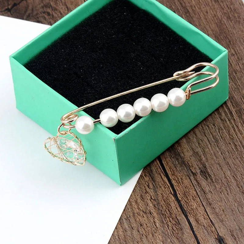 Бусины английские булавки брошь из искусственного жемчуга металлической