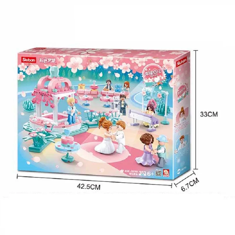 

Girls Gift Anime Wedding Ball Model Jigsaw Puzzle Building Kits 3D Blocks Plastic Bricks Educational Hobbies DIY Toys 353PCS