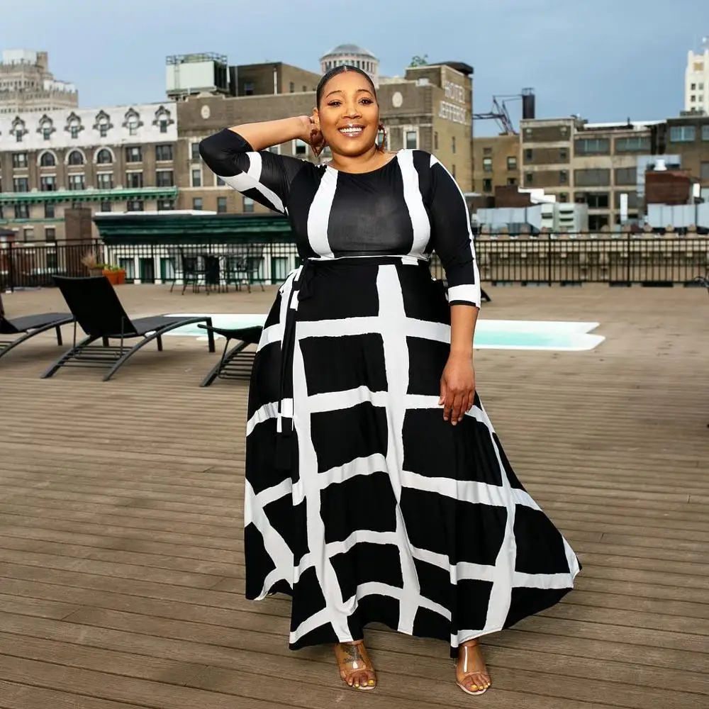 Повседневная одежда размера плюс 2020 женское платье элегантные офисные женские