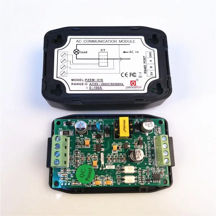 Новейшая модель Переменного тока Мощность энергии метр 220V 100A RS485 Modbus