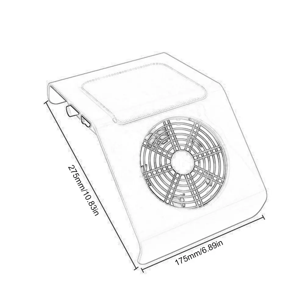 

45W Nail Art Dust Vacuum Cleaner Nail Art Tool Low Noise Powerful Vacuum Cleaner Leather And ABS Plastic Material