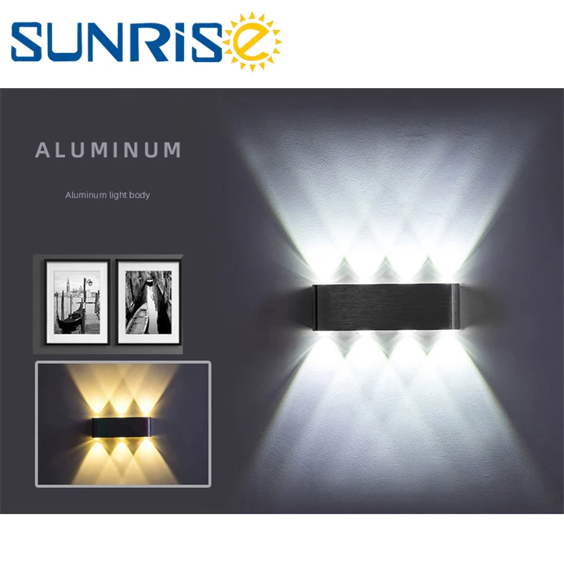 

Wall Lamp Led Aluminum Outdoor Indoor 6W 8W Ip65 Up Down Sliver Modern For Home Stairs Bedroom Bedside Bathroom Hotel Light