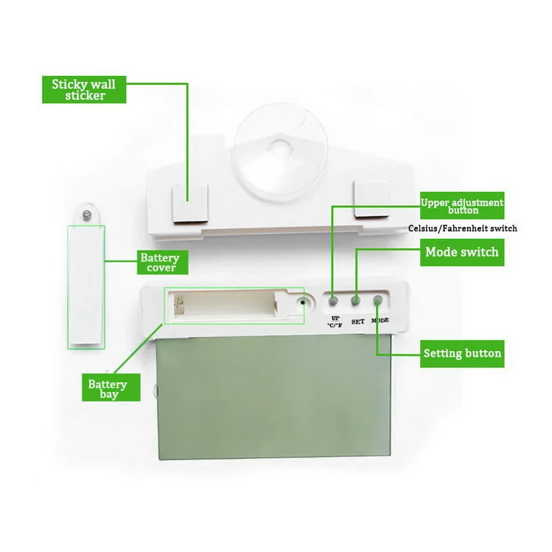 Цифровая Погодная станция беспроводной датчик окна гидрометр Крытый Открытый