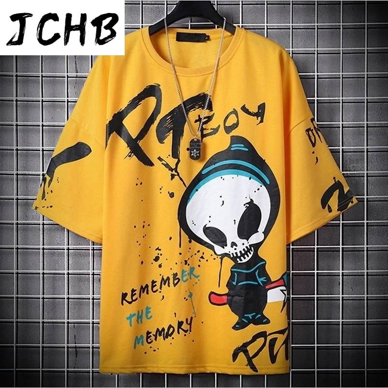 

2021 Harajuku Short Sleeve Clothes Women Hip-hop Plus Size Printing Tops T-shirt New Summer Tees O-neck Couple t Shirt