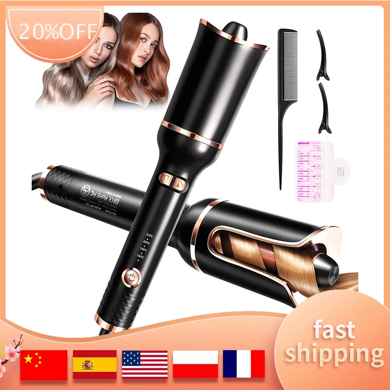 

Автоматическая Плойка для волос с 4-ступенчатой регулировкой температуры, защита от горячего и застревания волос, автоматическое отключени...