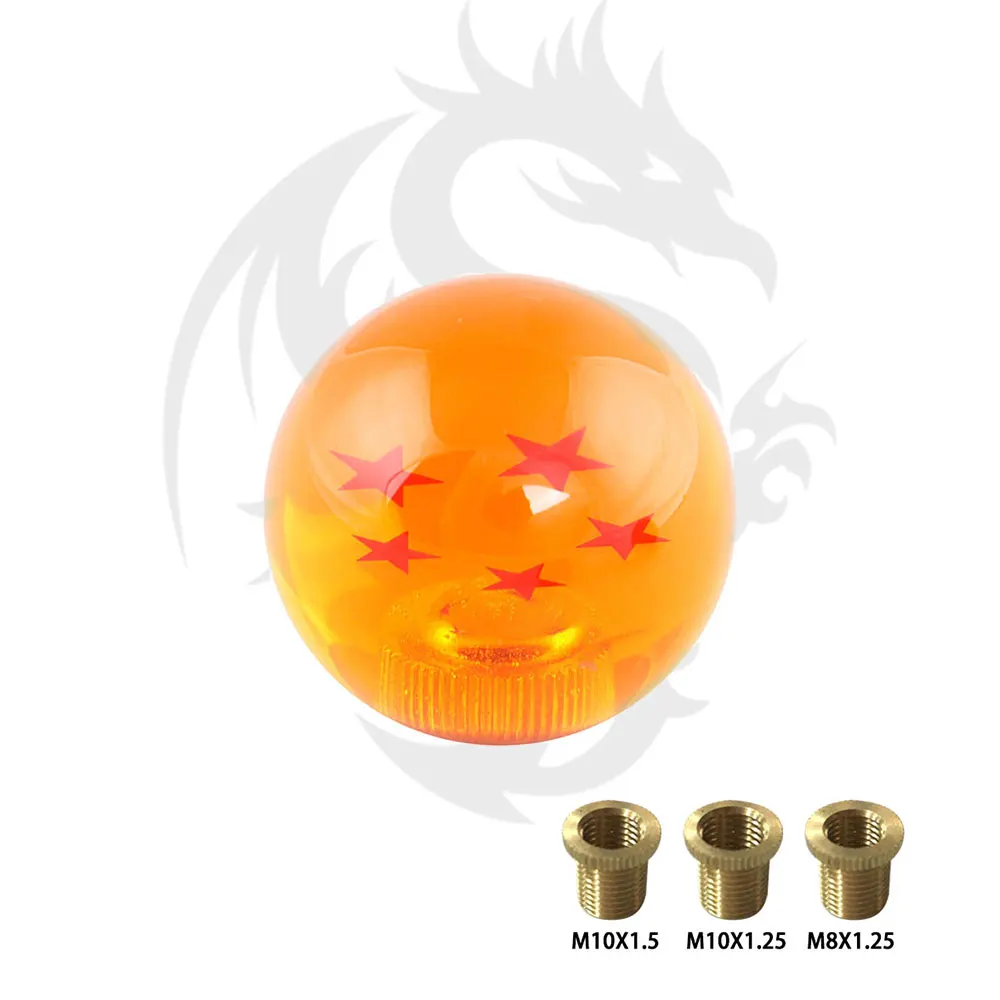 Dragon Ball Z ручка переключения передач 57 мм диаметр 1-7 звезда акрил для универсального автомобиля с винтовой гайкой для универсального автомобиля
