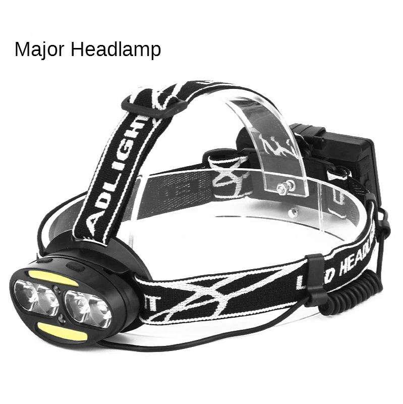 

LED New Bright Headlights Sense COB Charging Headlight Headlights Wearing Flashlight Climbing Night Fishing Lights