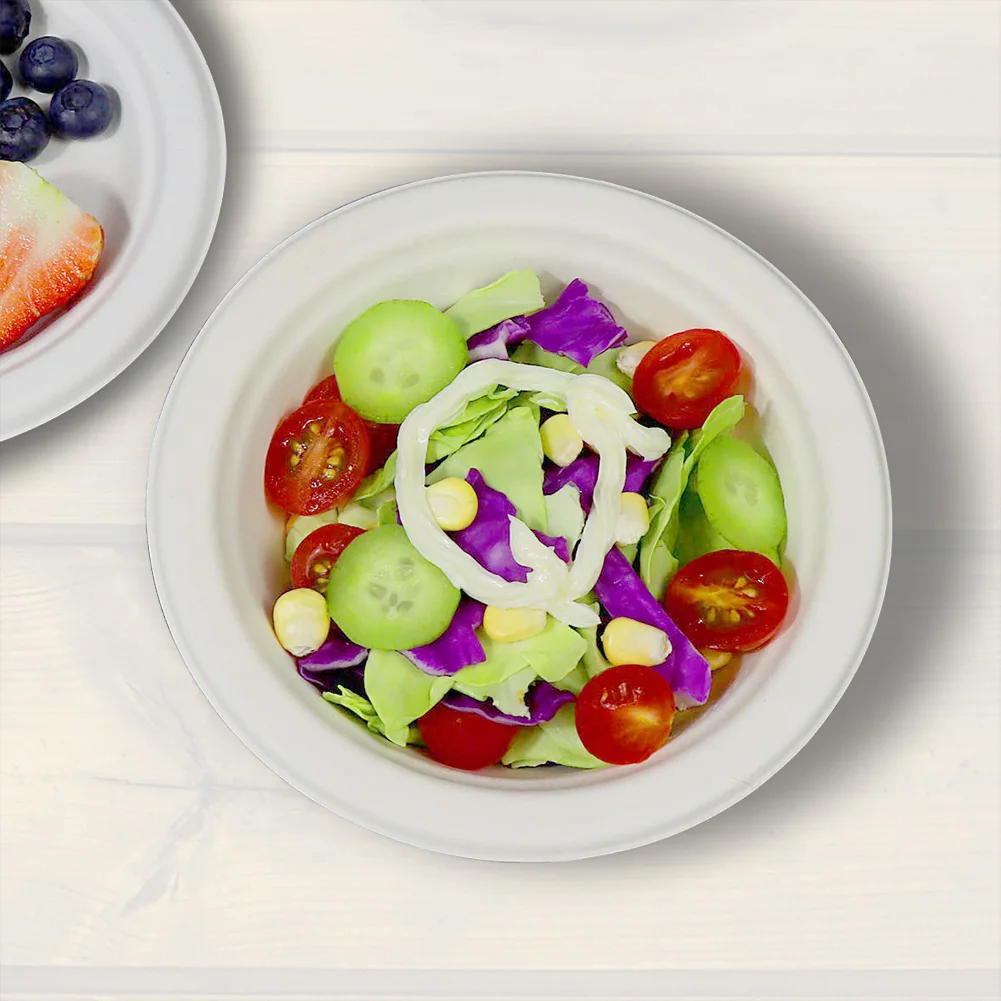 50 шт. биоразлагаемая одноразовая миска для ресторана кухни горячего и холодного