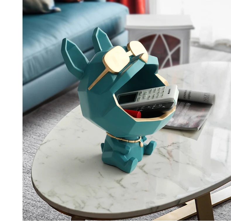 Горячая продажа большое-клювовидный собака шкафчики смола скульптура украшение