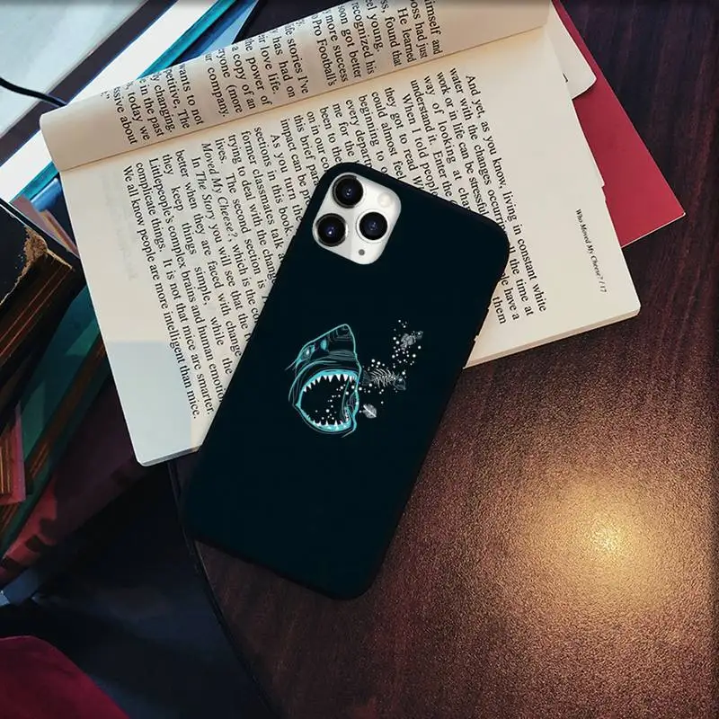 

Ferocious art shark Phone Case for iPhone 11 12 pro XS MAX 8 7 6 6S Plus X 5S SE 2020 XR Soft silicone