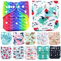 asenappy new baby cloth diapers porket adjustable boy girl newborn washable waterproof reusable nappies