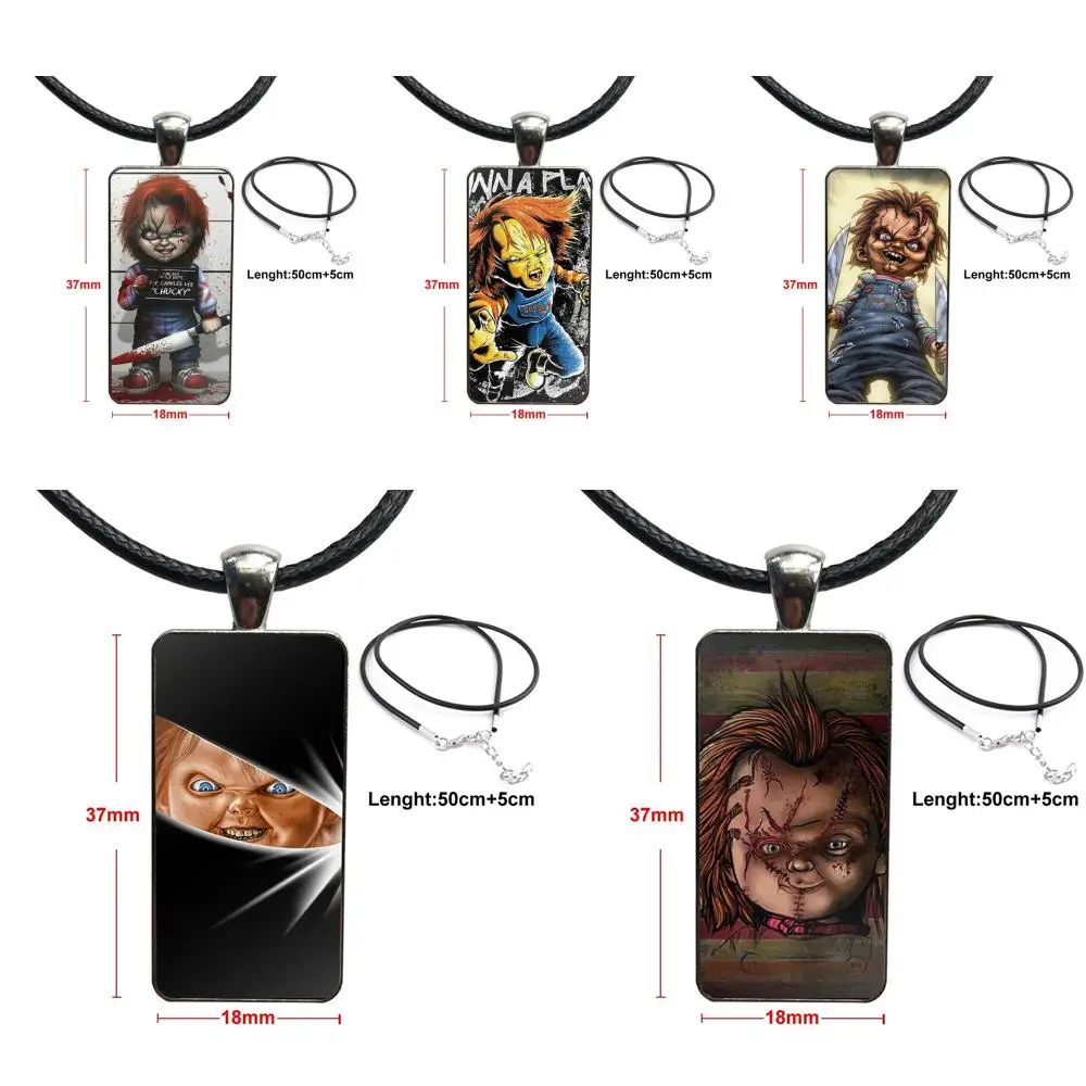 Кукла Чарльз Ли Рей Чаки кулон из мягкого стекла ожерелье с подвеской в виде