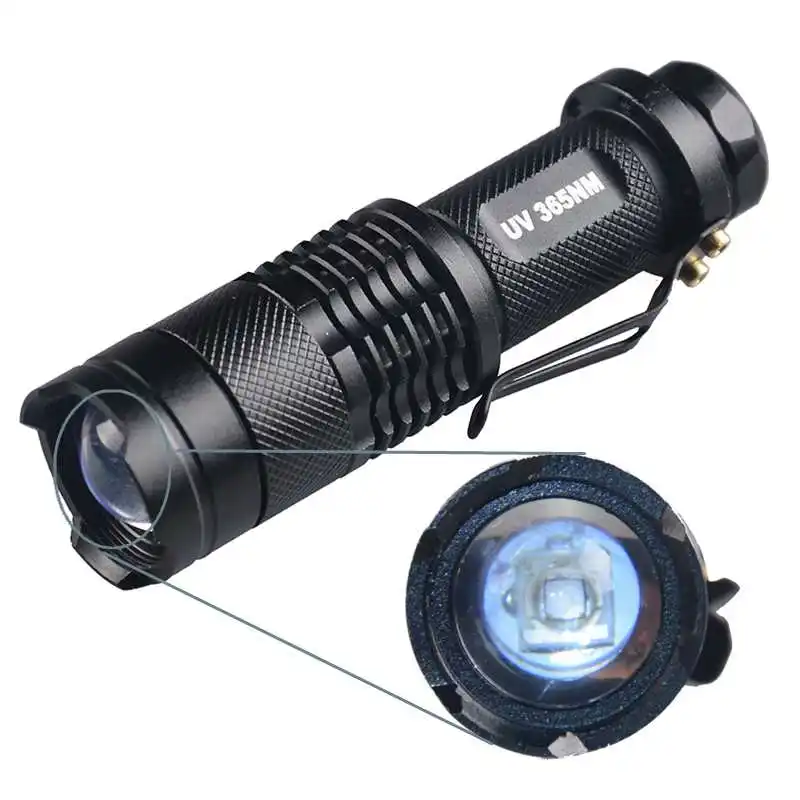 TMWT Мини Увеличить УФ фонарик Torch Light 365nm 395nm Ультрафиолетовый Blacklight лампы AA Батарея для маркера денежные средства обнаружения