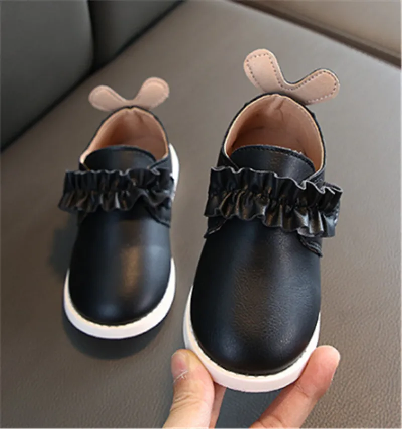 Обувь для девочек; кожаная однотонная школьная обувь для девочек; chaussure fille; мягкая детская обувь для маленьких девочек; размеры 21-30