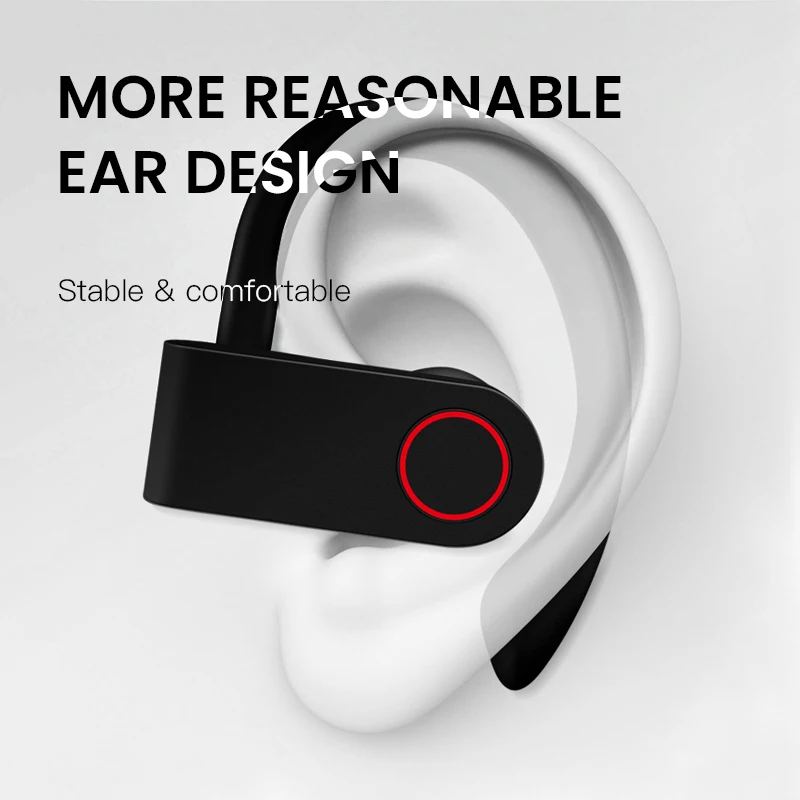 TWS Bluetooth 5,0 наушники A9 спортивные наушники с Ушные крючки Беспроводной наушники IPX7 Водонепроницаемый Hi-Fi стерео наушники бас гарнитура Шум шумоподавления