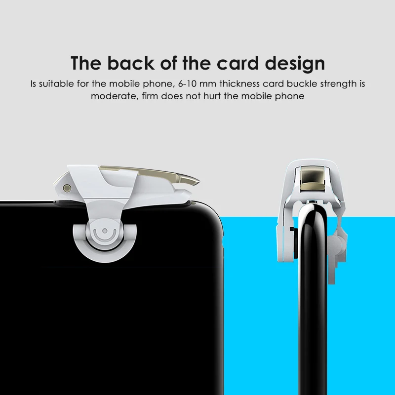 Игровой контроллер L1R1 для смартфона 2 шт. триггеры стрельбы джойстик PUBG IPhone 7 8 Plus X