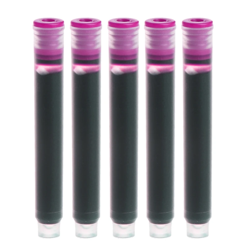 

W3JD 5Pcs/Set Universal Fountain Pen Ink Sac Cartridge Pens Refill Office Stationery