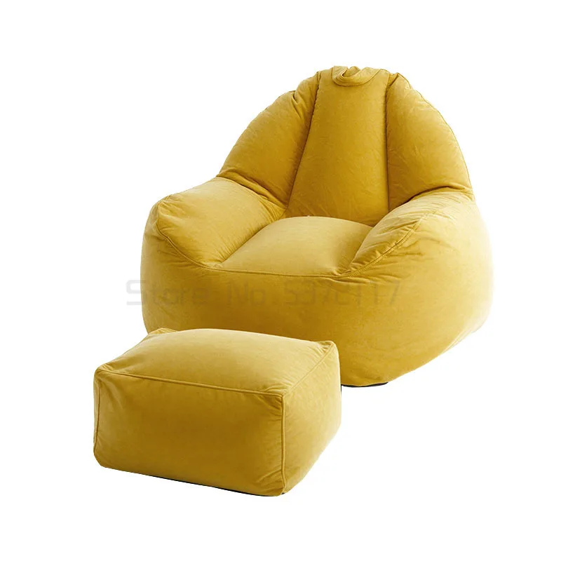 Скандинавский ленивый диван мешок татами Сетка Красный балкон отдых стул один