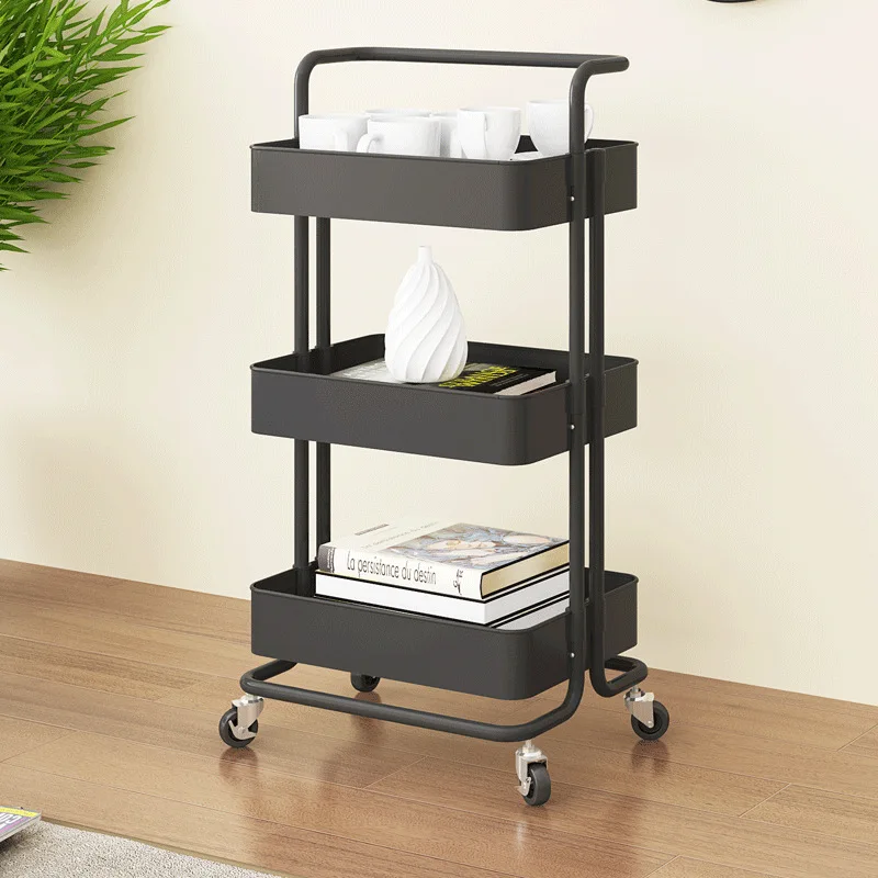 Полка органайзер для хранения на колесиках 3 уровня|Подставки и стеллажи| |