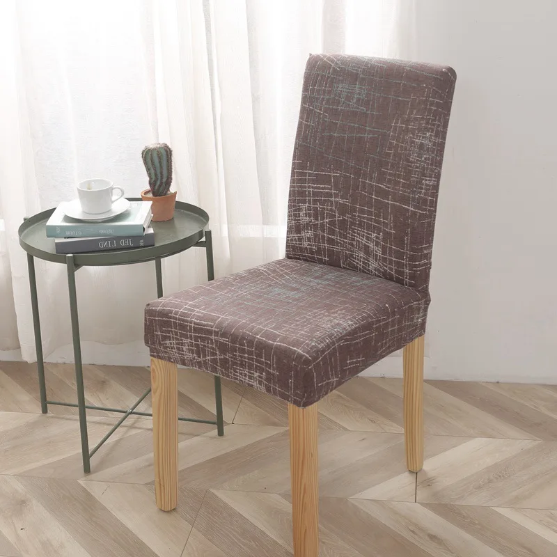 Chair Covers Spandex Wedding Banquet Modern Office Kitchen Elastic Cover Dining Room Seat housse de chaise | Дом и сад