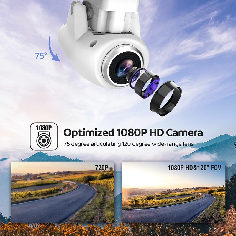 Potensic T25 Радиоуправляемый Дрон 1080P Wifi FPV HD камера высота удерживает один ключ