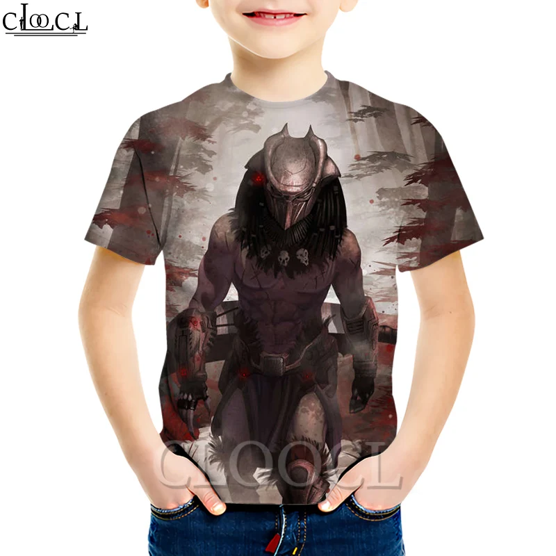 CLOOCL/одежда для малышей новейшая футболка с рисунком Хищник футболки короткими