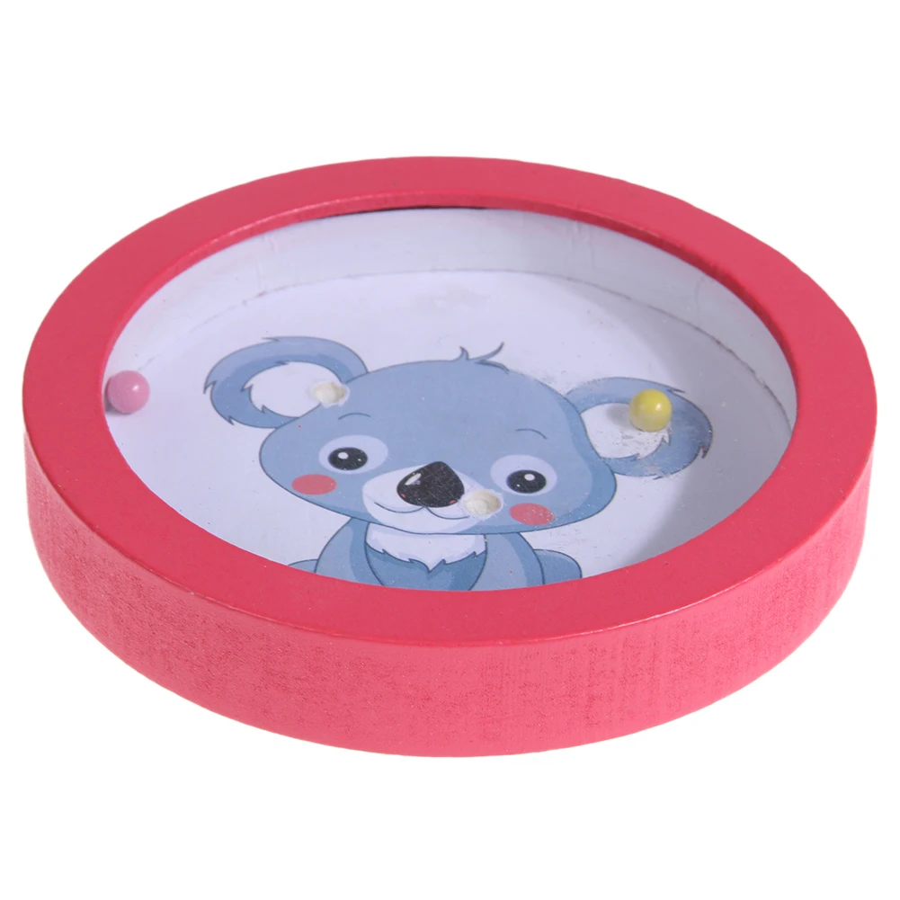 

1pc Cartoon Animal Puzzle Steel Ball Maze Toy Wood Kids Educational Balancing Game for Child Hand-Eye Coordination Training Toy
