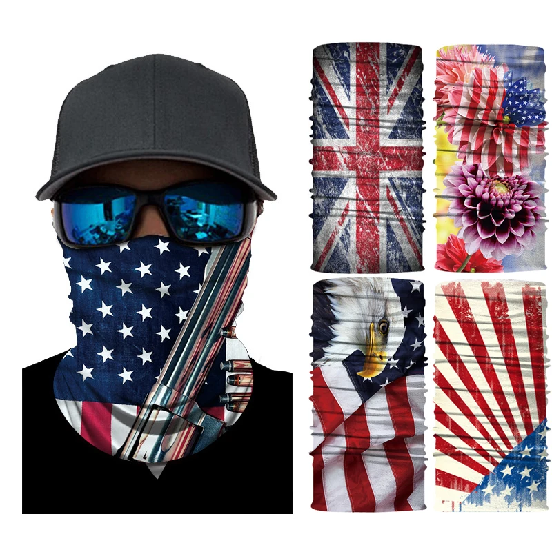 Национальный флаг спортивный головной убор шарф лыжный походный лагерь маска