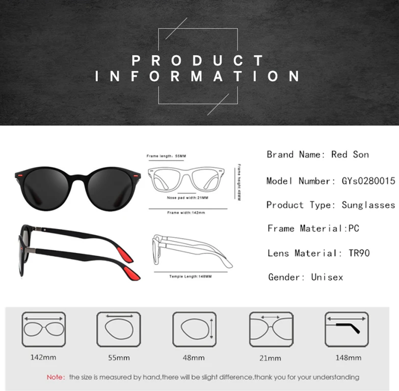 Очки солнцезащитные Red Son мужские/женские ультралегкие модные дизайнерские