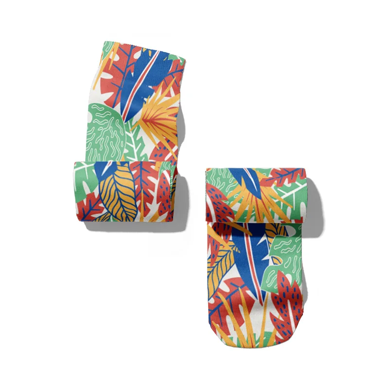 Модные хлопковые носки с рисунком кленовых листьев для женщин новинка