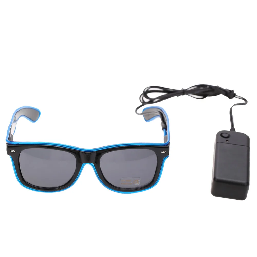 Светящиеся солнцезащитные очки для хэллоуивечерние блестящие ночного клуба