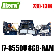 For Lenovo Yoga 730-13IKB laptop motherboard DLZP3 LA-F571P W/ CPU i7-8550U 8GB-RAM tested FRU 5B20Q95842 Mainboard