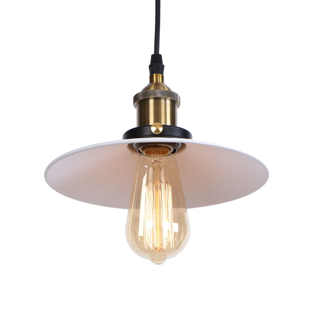 Эдисон винтажный светодиодный подвесной светильник Лофт декор белый Железный