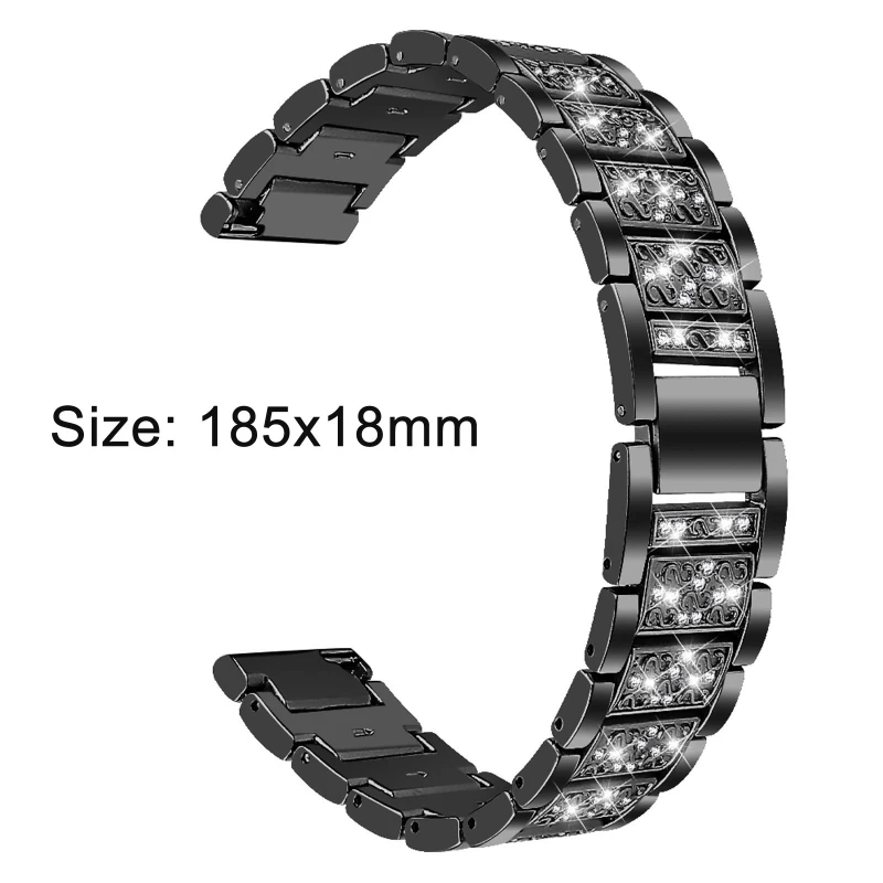 

Replacement Diamond Staineless Steel Strap Band Metal Bracelet Belt Women Watch Band for -Fitbit Sense / Versa 3