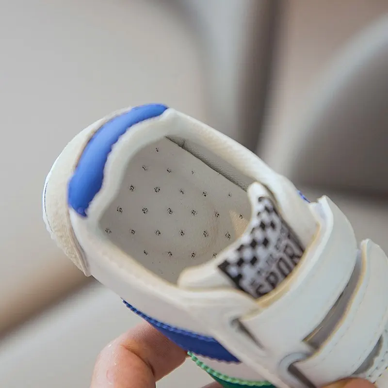 Детская обувь Новая мода Сезон весна лето Детские спортивные кроссовки из