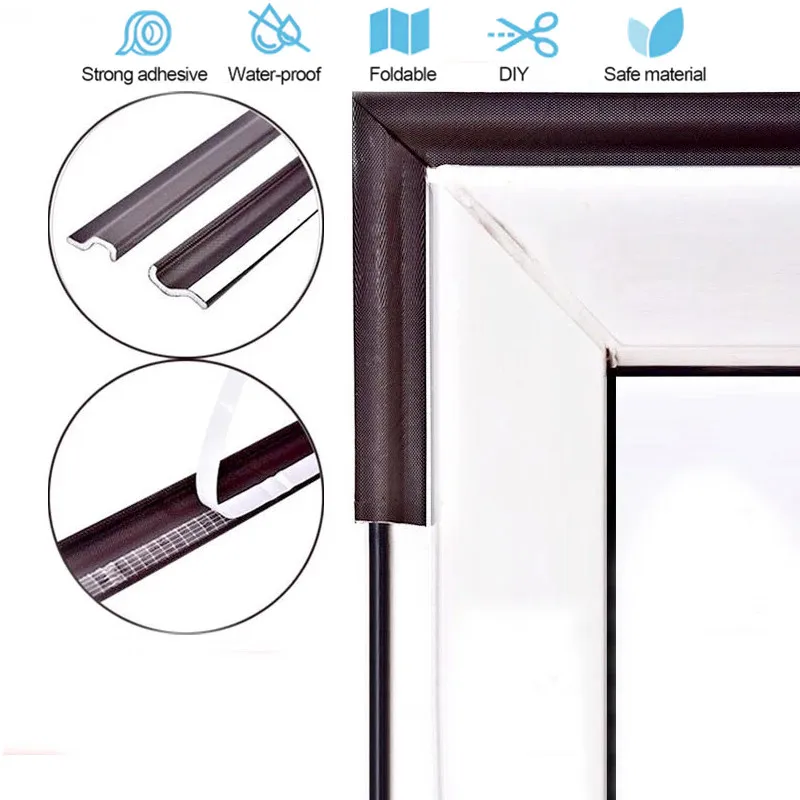 

2M Strong Self-adhesive Door Window Sealing Strip Soundproof Foam Seal Tape Weather Stripping Gap Filler Windows Hardware Tools