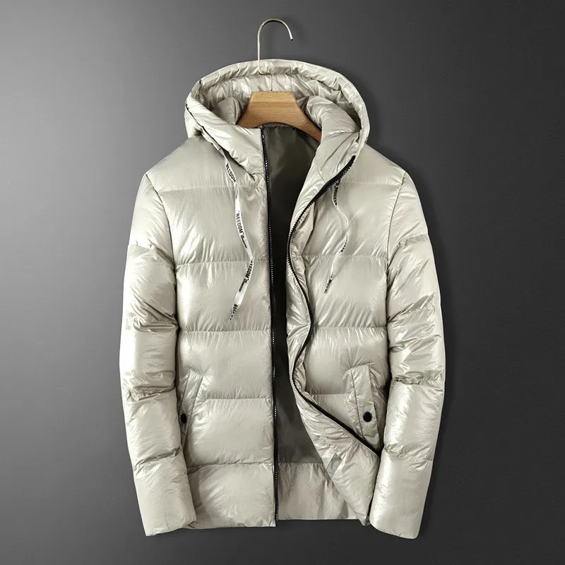 

Quality Brand Men Cotton clothes Jacket Men's Slim Thick Warm Solid Color Hooded Down Cotton Fashion Casual Jackets Male 19KD050