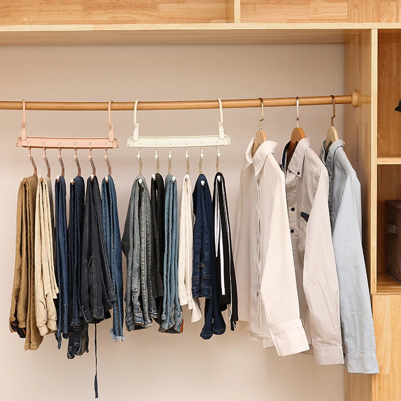 Складные многофункциональные многослойные пластиковые вешалки для одежды