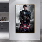 Постер Мстители Марвел, Капитан Америка, Супергерои, печать на холсте, Современная Настенная картина, домашний декор, без рамки