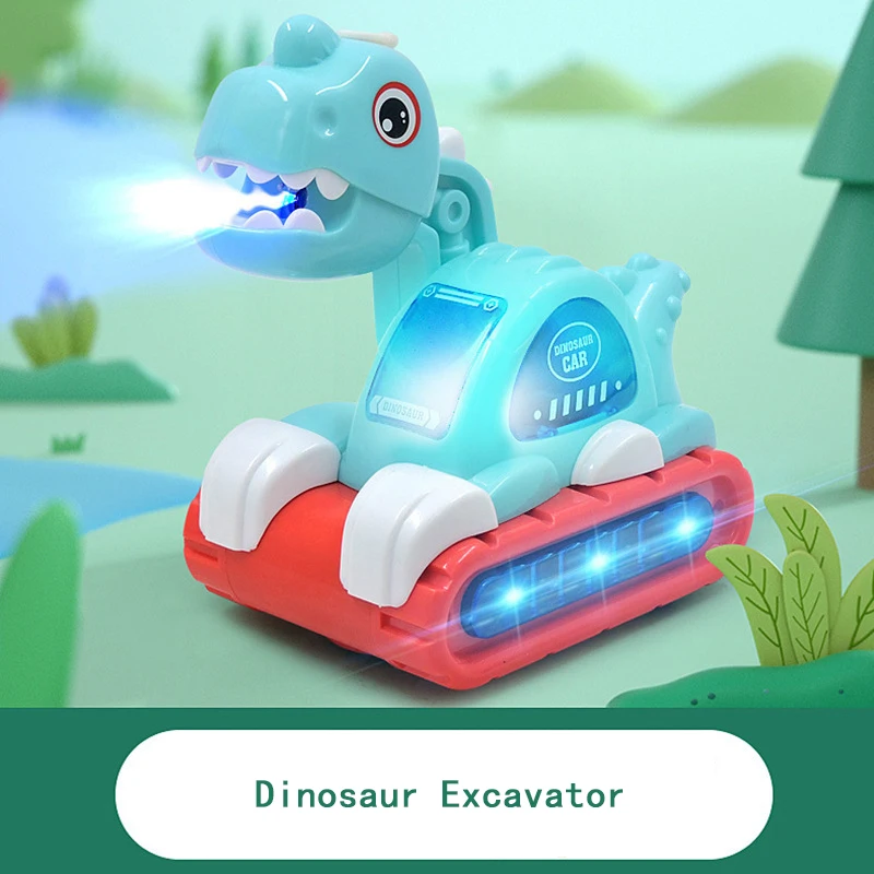 

Spray Dinosaur Engineering Vehicle Model Car Toy Toddlers Lighting Music Children's Hot Sale Toys for Kids 2 To 4 Years Old Boys