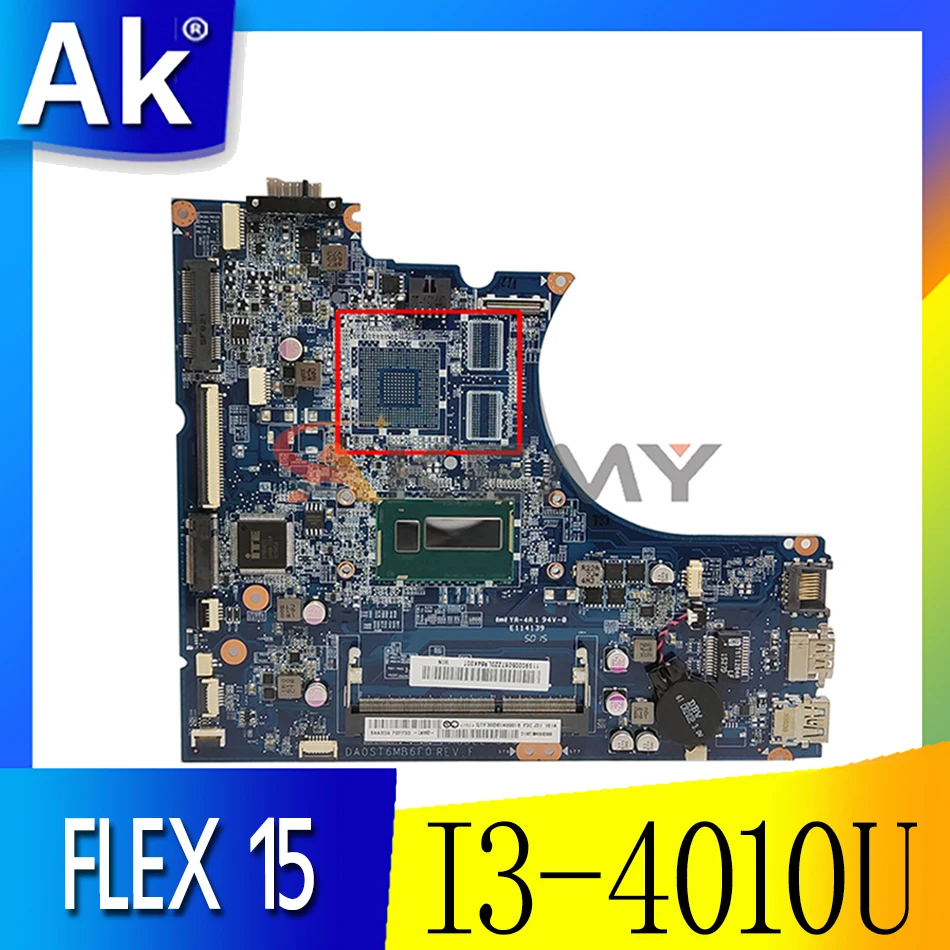 

Laptop motherboard For LENOVO For LENOVO FLEX 15 FLEX-15 Core I3-4010U Mainboard