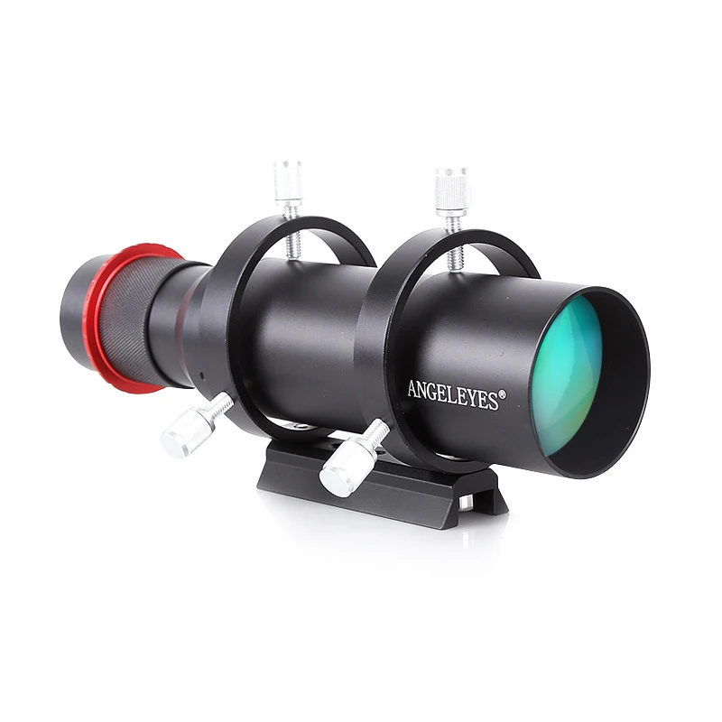 60mm Астрономический телескоп Guidescope 1,2" диаметр 60 мм фокусное расстояние 230 направляющая звезда зеркальные оптические линзы HD регулируемые для телескопа - Цвет: 60mm