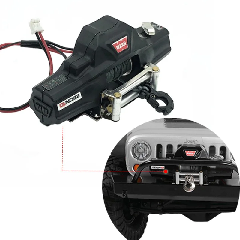 Металлическая Автоматическая двухмоторная ИМИТИРОВАННАЯ лебедка RC для 1/10