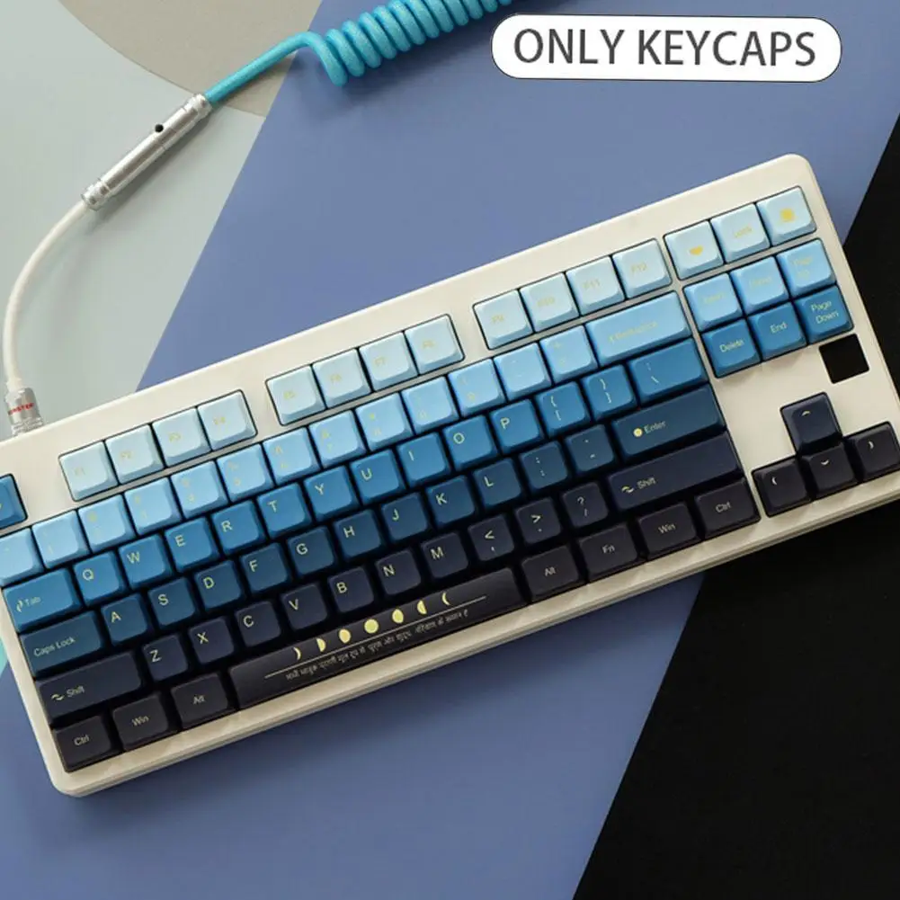 

Design Programmer Theme Keycaps 123 Keys XDA Profile PBT Sublimation For MX Switch Mechanical Keyboard