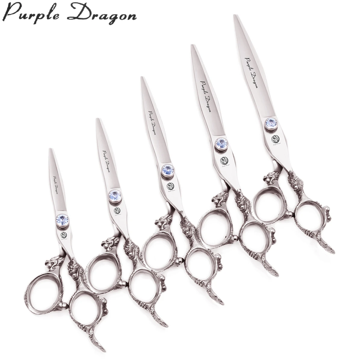 

Pet Hair Scissors Professional Purple Dragon 5.5" 6" 7" 7.5" 8" Japan 440C 9107# Animal Thinning Scissors Dog Shears Set of Tool