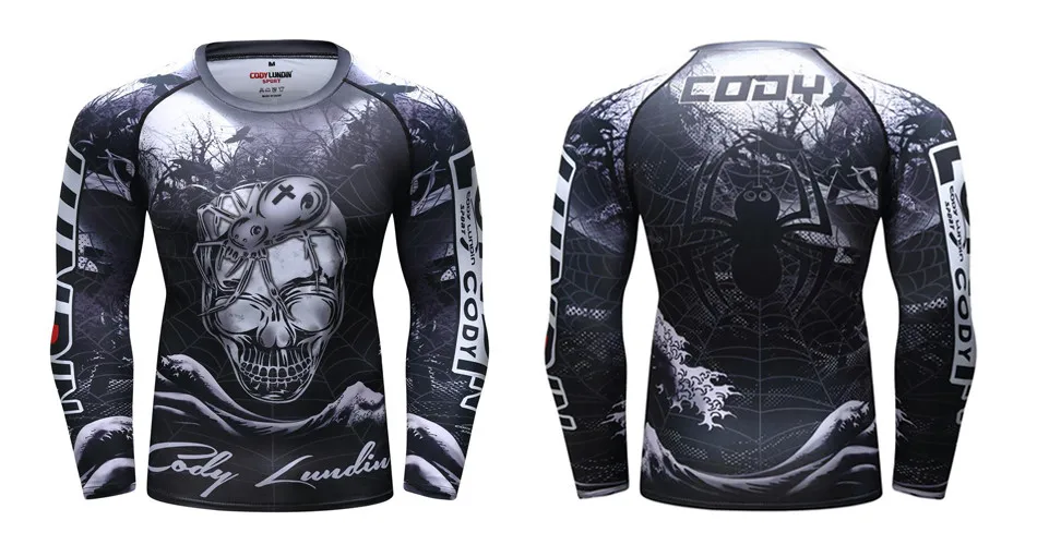 Футболка MMA herren rashguard jiu jitsu bjj футболка Langarm фитнес Муай Тай Бокс спортивный пуловер Рашгард MMA boxen Jersey