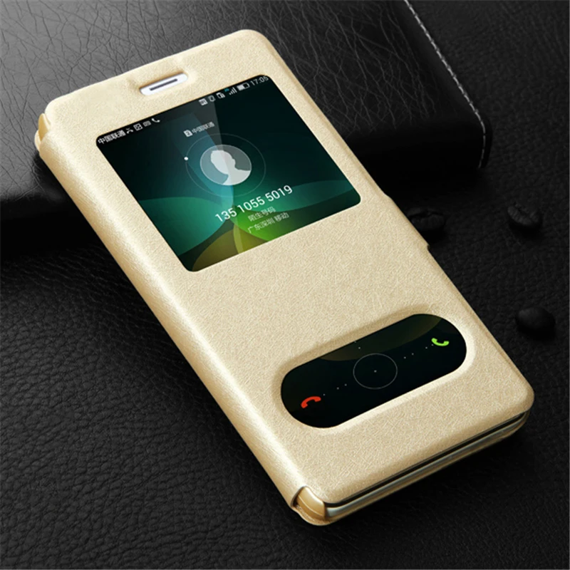 Luxury Leather Flip Case for Meizu M3 note Cases For M3S case Mini With Window View Cover Phone p25 | Мобильные телефоны и