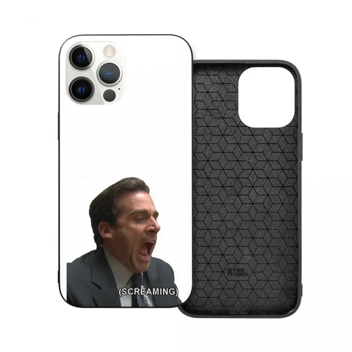 

Стеклянный чехол из ТПУ с изображением крика Майкла Скотта для iPhone 12 11 Xs Xr X Pro Max Mini 7 8 Se2 Plus 6 6S